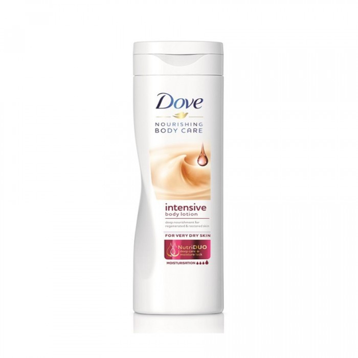 Dove Intensive Nourishing Lotion 250 ml -The intense nourishment body lotion has been formulated to work deep down. -Moisturises the surface of the skin and also delivers deep nourishment for lasting soft and smooth skin | Veela Beauty Dove Intensive Nourishing Lotion 250 ml -The intense nourishment body lotion has been formulated to work deep down. -Moisturises the surface of the skin and also delivers deep nourishment for lasting soft and smooth skin | Veela Beauty