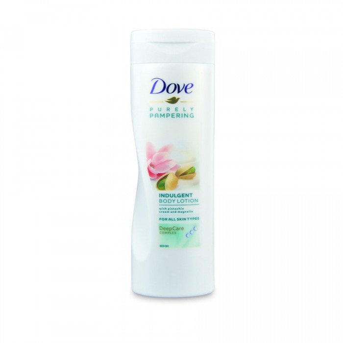Dove body lotion Pistachio & Magnolia 250 ml - With a soothing scent and a light soft feel, Dove purely pampering nourishing body lotion moisturizes the skin whilst also offering you a luxurious experience. - Pistachio | Veela Beauty Dove body lotion Pistachio & Magnolia 250 ml - With a soothing scent and a light soft feel, Dove purely pampering nourishing body lotion moisturizes the skin whilst also offering you a luxurious experience. - Pistachio | Veela Beauty