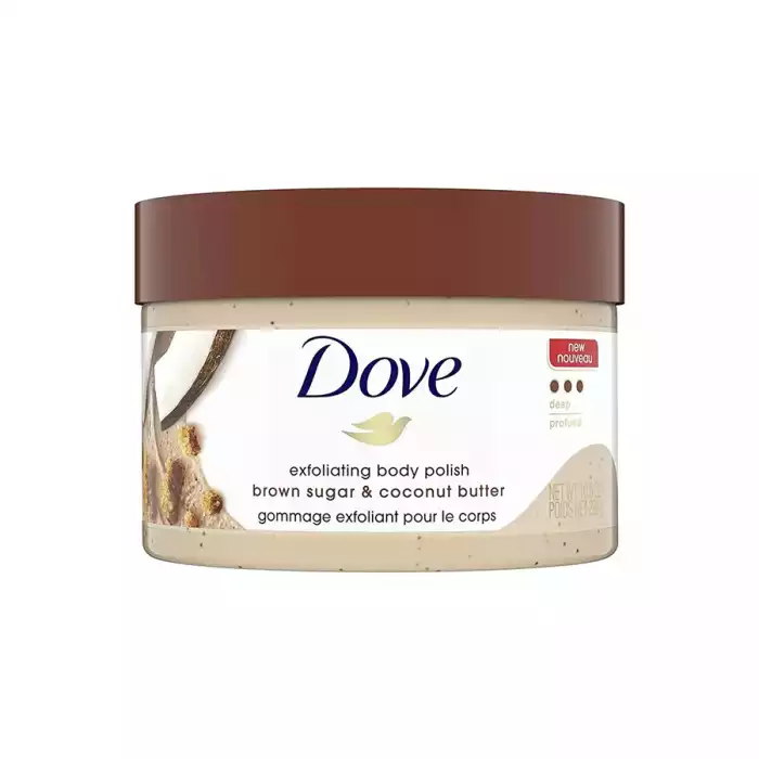 Dove Brown Sugar & Coconut Butter Exfoliating Body Scrub Exfoliating body scrub that removes dull, dry skin. Dove Brown Sugar & Coconut Butter Exfoliating Body Scrub Exfoliating body scrub that removes dull, dry skin.