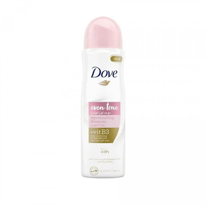 Dove Deo Aero Spary Even Tone Wmen 150Ml
Description:This Dove Deodorant Spray, part of the Restoring Ritual range, combines the Dove Deo Aero Spary Even Tone Wmen 150Ml
Description:This Dove Deodorant Spray, part of the Restoring Ritual range, combines the