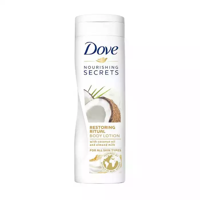 Extra Soft skin. Restored skin. Infused with Coconut Oil and Almond Milk. For all skin types. Inspired by beauty rituals of Indian women. This super-rich formula infused with Coconut oil and Almond milk deeply moisturis | Veela Beauty Extra Soft skin | فييلا بيوتي