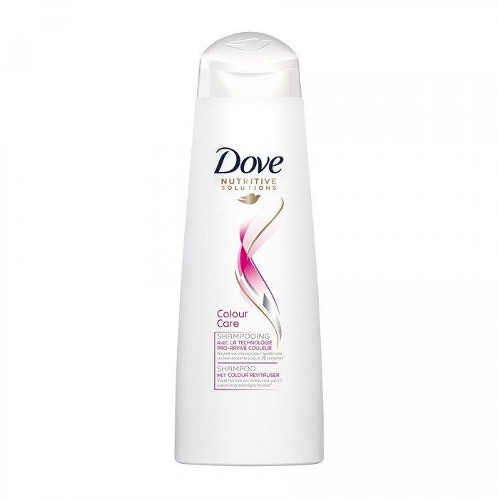 Dove colour care range especially created for coloured hair. Shampoo for coloured hair formulated with vibrant colour lock. Helps keep colour vibrant for up to ten weeks. Leaves coloured hair feeling silky and manageable | Veela Beauty Dove colour care range especially created for coloured hair