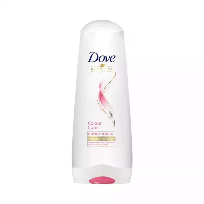 Dove colour care conditioner specially created for coloured hair. Helps keep hair colour vibrant for up to 10 weeks. Formulated with vibrant colour lock. Leaves coloured hair feeling silky and manageable every day. Makes | Veela Beauty Dove colour care conditioner specially created for coloured