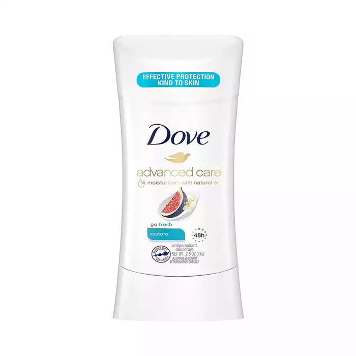 Dove Advanced Care Antiperspirant Deodorant Restore 74G -With a classic, clean and delicate scent, this deodorant gives you up to 48 hours of protection. -Infused with our signature moisturizers 1/4 in natural oil, this | Veela Beauty Dove Advanced Care Antiperspirant Deodorant Restore 74G |