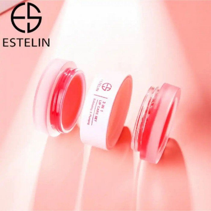 Estelin Cherry 3 In 1 Lip Care Set 5g  | Veela Beauty