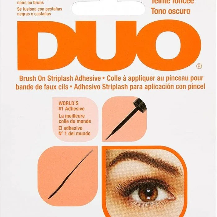 صمغ الرموش بفرشاه اسود ديو لاصق الرموش Duo Brush-On Striplash Adhesive - لون داكن | Veela