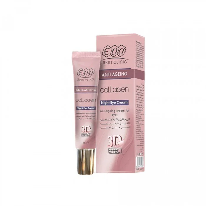 Eva Skin Clinic Collagen Night Eye Cream 15ml
Description:This is an anti-aging night eye cream designed to target common Eva Skin Clinic Collagen Night Eye Cream 15ml
Description:This is an anti-aging night eye cream designed to target common