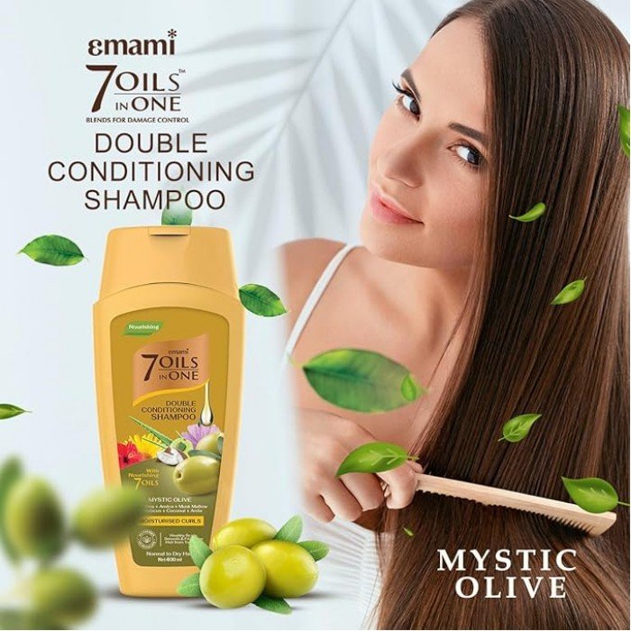 The Emami 7 Oils in One Double Conditioning Shampoo in