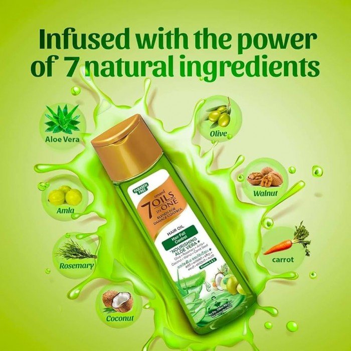 Emami 7 Oils in 1 Organic Hair Repair with Aloe Vera