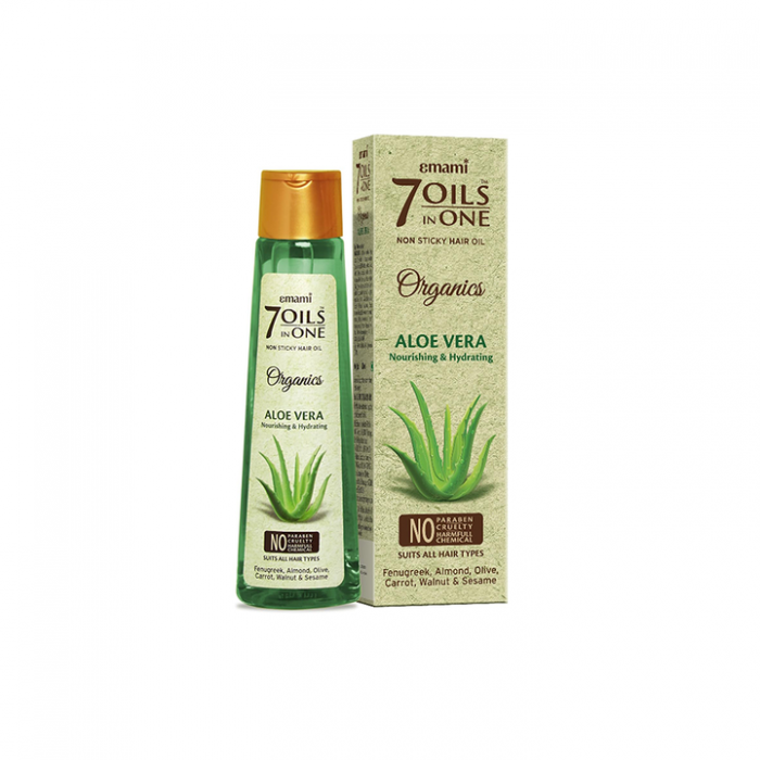 Emami 7 Oils in 1 Organic Hair Repair with Aloe Vera