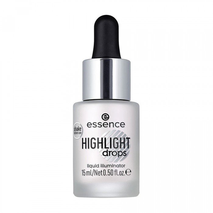 The liquid highlighter provides the skin with a light