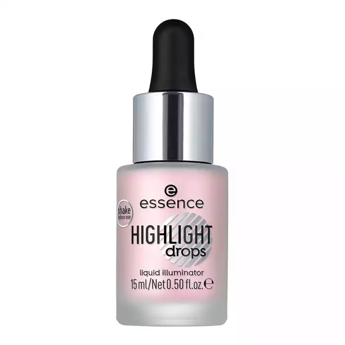 The liquid highlighter provides the skin with a light