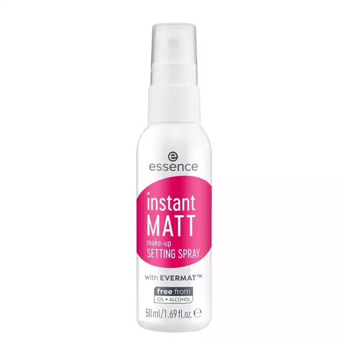 Essence Instant Matt Make Up Setting Spray 50ml Essence Instant Matt Make Up Setting Spray 50ml
It dries