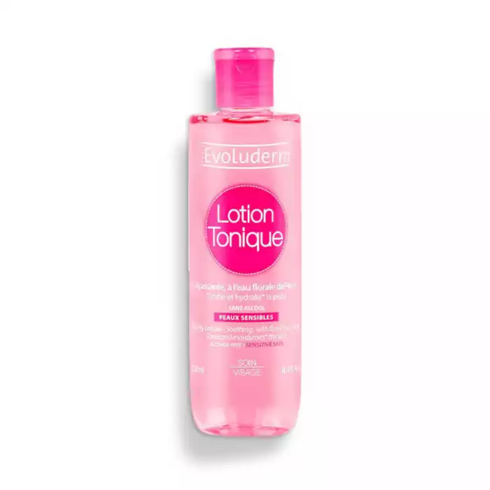 Evoluderm Toning Lotion for Sensitive Skin subtly perfumed with Rose floral water which is recognized for its soothing properties. Its formula is combined with moisturizing effects of Glycerine which sweeps away remainin | Veela Beauty Evoluderm Toning Lotion for Sensitive Skin subtly perfumed