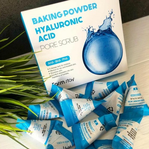 Farm Stay Baking Powder Hyaluronic Acid Pore Scrub 25Pcs Farm Stay Baking Powder Hyaluronic Acid Pore Scrub 25Pcs