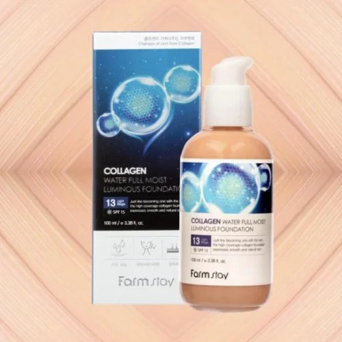 Farm Stay Collagen Water Full Moist Luminous Foundation - 100Ml #13 Light Beige Farm Stay Collagen Water Full Moist Luminous Foundation - 100Ml #13 Light Beige