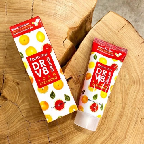 Farm Stay Dr-V8 Vitamin Foam Cleansing 100Ml Farm Stay Dr-V8 Vitamin Foam Cleansing 100Ml