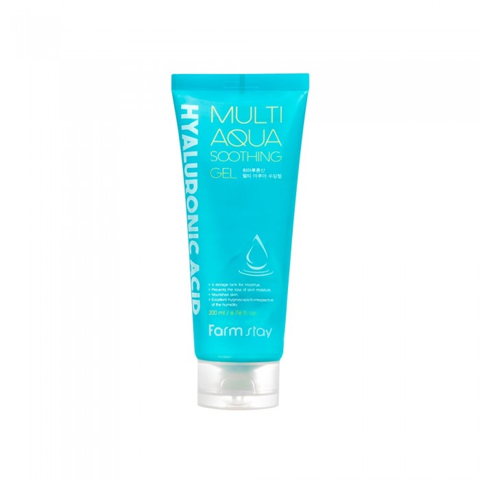 Farm Stay Hyaluronic Acid Multi Aqua Soothing Gel 200Ml The lightweight hyaluronic gel acts as a universal