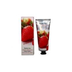 Farmstay Visible Difference Hand Cream Strawberry 100Ml | Veela Beauty