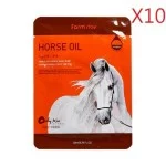 Farmstay Visible Difference Horse Oil Mask Pack  1Sheet