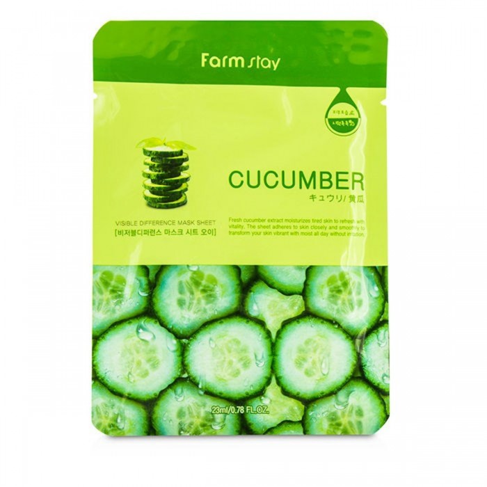 Fresh cucumber extract moisturizes tired skin to refresh