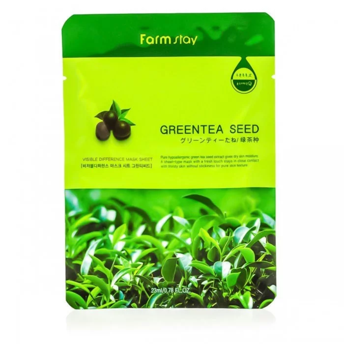 Pure hypoallergenic green tea seed extract gives dry skin