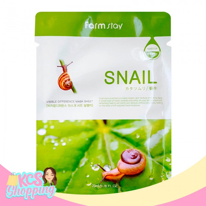 Snail mucus extract provides elastic skin texture and shiny