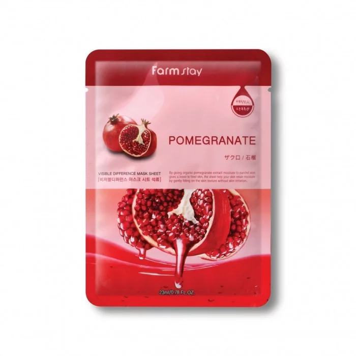 By giving organic pomegranate extract moisture to parched