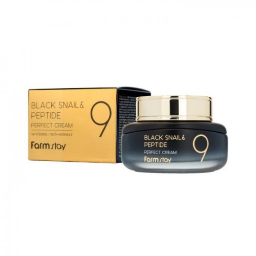 Farm Stay Black Snail & Peptide9 Perfect Cream 55Ml Farm Stay Black Snail & Peptide9 Perfect Cream 55Ml