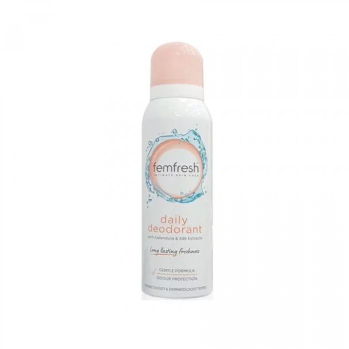 Femfresh Deodorant Spray is a talc-free formula that