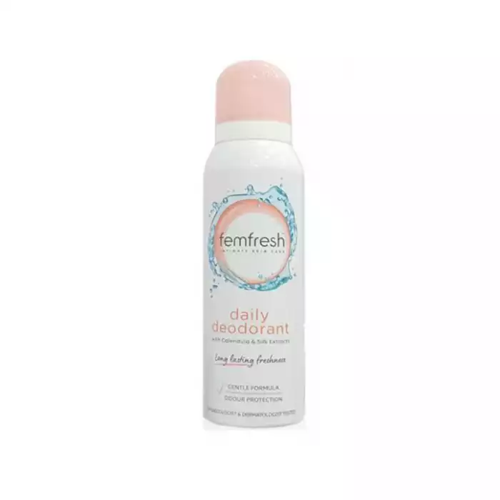 Femfresh Deodorant Spray is a talc-free formula that Femfresh Deodorant Spray is a talc-free formula that