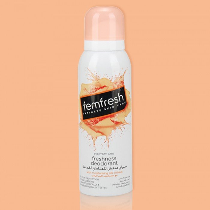 Femfresh Deodorant Spray is a talc-free formula that