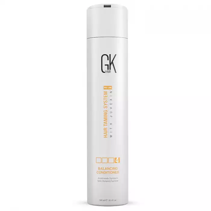 GK Conditioner for oily hair to normal hair is a blend of NATURAL SEED OILS And NATURAL PLANT EXTRACTS that help in hydrating hair and balancing pH levels to reduce excess oil. Fortified with JUVEXIN a keratin anti-agin | Veela Beauty GK Conditioner for oily hair to normal hair is a blend of