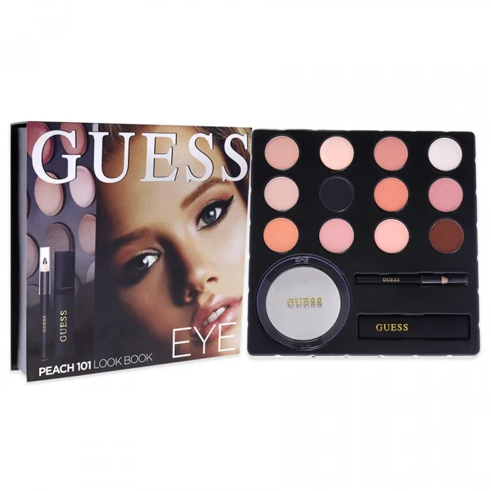 Suitable for all skin types. Suitable for the eyes. Dermatologically tested. Guess eyeshadow contains matte and iridescent eyeshadows. The eye Liner is an eye pencil with a soft and creamy formula. The volumizing black m | Veela Beauty Suitable for all skin types | فييلا بيوتي