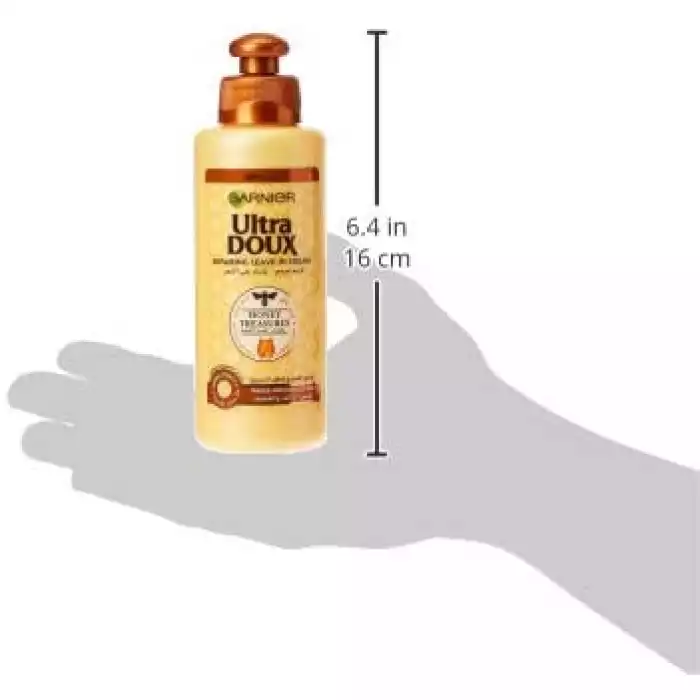 جارنيه GARNIER ULTRA DOUX كريم مرمم بالعسل الشعر التالف والضعيف 200 مل شركاء Grainer Ultra Douc: يقوم بإصلاح غذاء ملكات النحل المعروف بخصائصه المقوية ، والعكبر الواقي وهو مادة مانعة للتسرب طبيعية مصنوعة من النحل وعسل مغذ | فييلا بيوتي جارنيه GARNIER ULTRA DOUX كريم مرمم