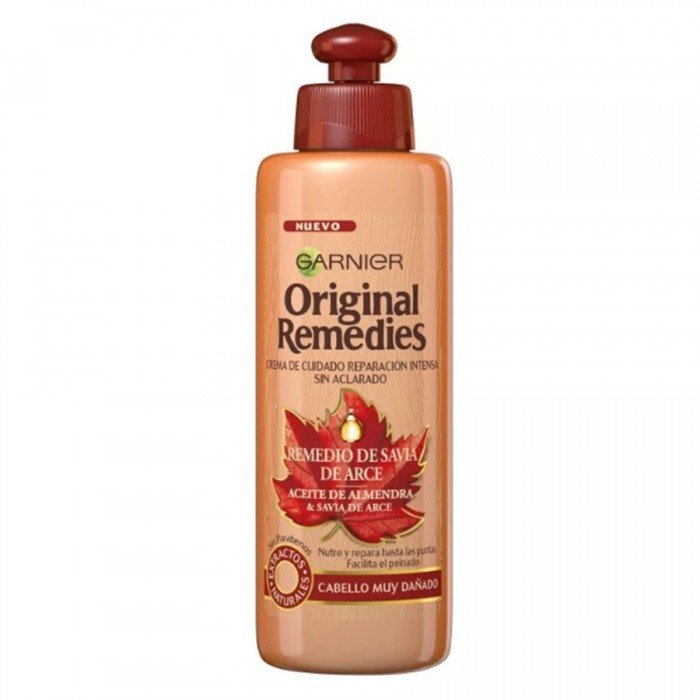 Garnier hair cream model ORIGINAL REDEDIES contains maple