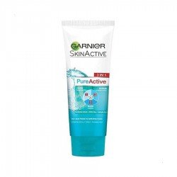 Garnier Pure Active 3 in 1 Wash, Scrub, & Mask |Veela Beauty