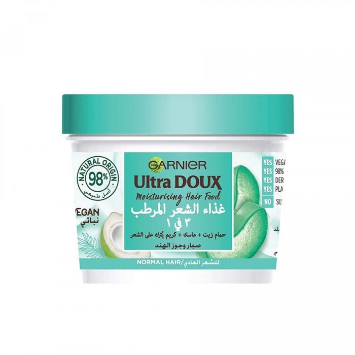 Garnier Ultra Doux Aloe Vera & Coconut 3-in-1 Hair 390 Ml
Garnier Ultra Doux Aloe Vera & Coconut 3 in 1 Moisturizing Hair Food