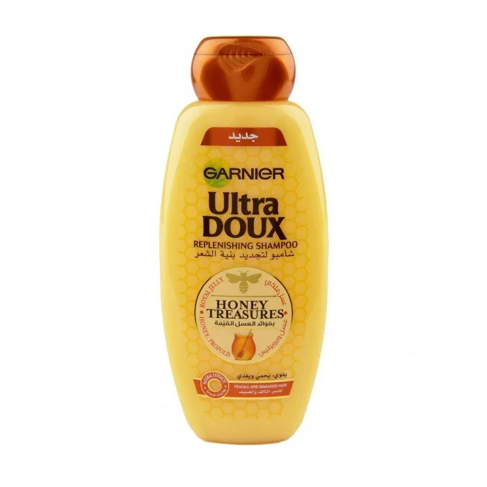 Garnier Ultra Doux presents you with a new rejuvenating formula specially designed for fragile and damaged hair. It combines three great benefits from a beehive: Royal Jelly Sand: a vital elixir known to strengthen hair | Veela Beauty Garnier Ultra Doux presents you with a new rejuvenating