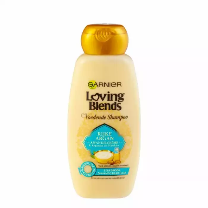 Loving Blends Shampoo Argan Richness is a pleasant vegan shampoo with Moroccan argan oil and almond cream for very dry and unmanageable hair. After use, your hair will feel smoother and shinier for up to 72 hours. Argan | Veela Beauty Loving Blends Shampoo Argan Richness is a pleasant vegan
