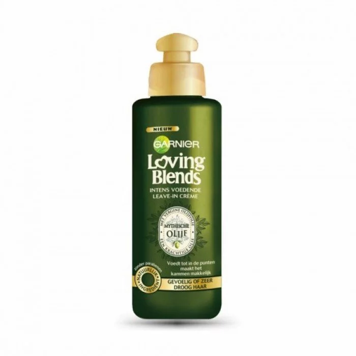 كريم Garnier Loving Blends المغذي المكثف يحتوي Garnier Loving Blends على كريم مغذي بشكل مكثف بزيت الزيتون البكر ، خصوصًا للشعر الحساس أو المجفف. هذا الكريم له تأثير فوري على العناية بشعرك ويترك وراءه عطرًا رقيقًا. - تغذي | فييلا بيوتي كريم Garnier Loving Blends المغذي المكثف |