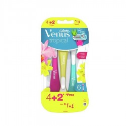 Gillette Venus Tropical Women's Disposable Razor Pack of 6 Razors | Veela Beauty