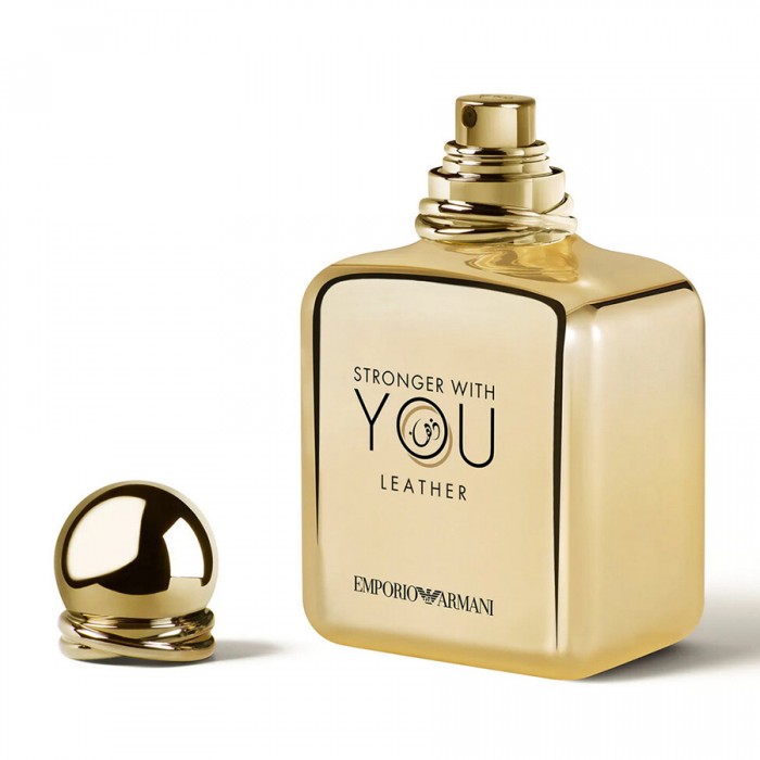Stronger With You Leather Pour Homme By Armani Eau De Parfum Is The Leather Fragrance For Men. The Top Notes Are Chestnut, Spices, Elemi. The Middle Notes Are Lavender, Sage. The Base Notes Are Leather, Agarwood, Vanilla | Veela Beauty Stronger With You Leather Pour Homme By Armani Eau De Parfum Is The Leather Fragrance For Men Perfumes & Fragrances | Veela Beauty