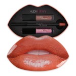 Huda beauty lip gloss contour and lip gloss set orange