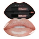 Huda beauty lip gloss contour and lip gloss cashmere set