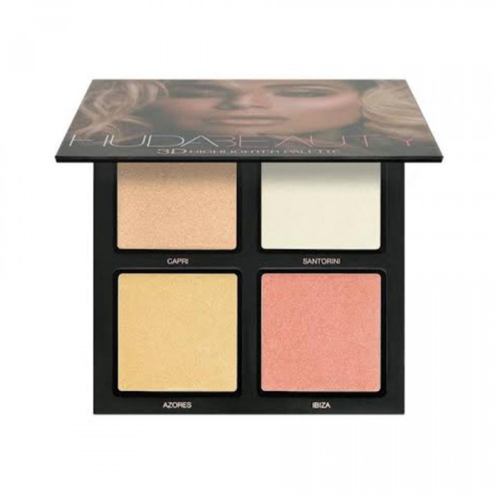 Huda Beauty Ruby Obsessions Eye Shadow Palette -A highlighter palette with two different textures: a pearlescent creamy shade and three light-catching pressed pearl hues. -Inspired by Huda Kattan’s hack of layering oil | Veela Beauty | فييلا بيوتي