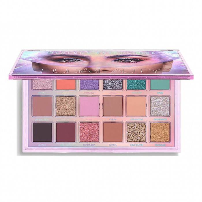 Huda Beauty Mercury Retrograde Eyeshadow Palette -This carefully crafted palette contains a multitude of easy-to-blend ingredients from subtle copper and pink tones and golden brick tones with undertones purple and blu | Veela Beauty Huda Beauty Mercury Retrograde Eyeshadow Palette,Is easy to