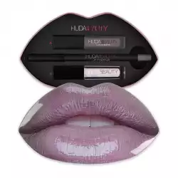 Huda Beauty Lip Gloss Contour & Lip Gloss Set Mauve |Veela