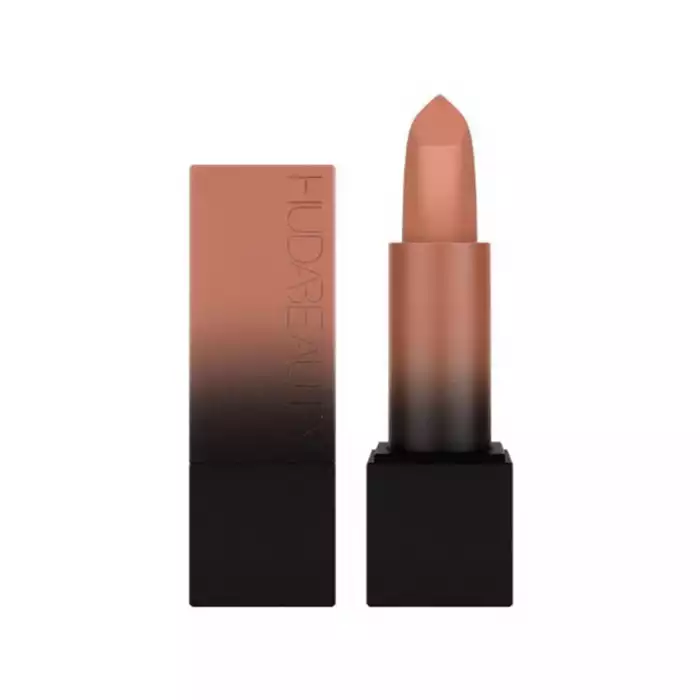 Huda Beauty Power Bullet Matte Lipstick Interview -Highly pigmented lipstick -Full coverage -Silky-smooth texture -Cushiony, plush-matte finish -Custom pointed tip for easy lining and contouring -Glides on without skippi | Veela Beauty Its creamy texture, with a soft texture, characterized by