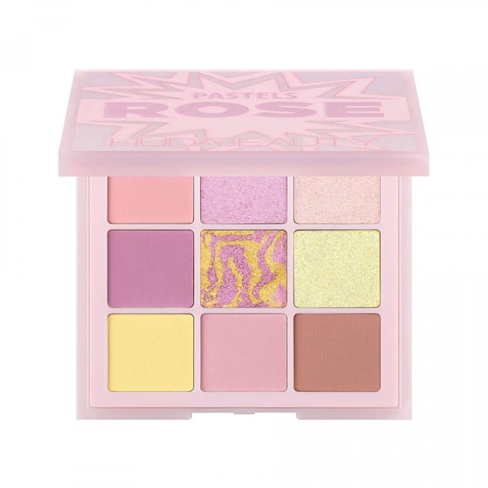 Huda Beauty Pastels Rose Obsessions Eyeshadow Palette -Suitable for all skin types -It contains a mix of matte and shiny colors. -It has highly pigmented colors. | Veela Beauty Huda Beauty Pastels Rose Obsessions Eyeshadow Palette -Suitable for all skin types -It contains a mix of matte and shiny colors. -It has highly pigmented colors. | Veela Beauty